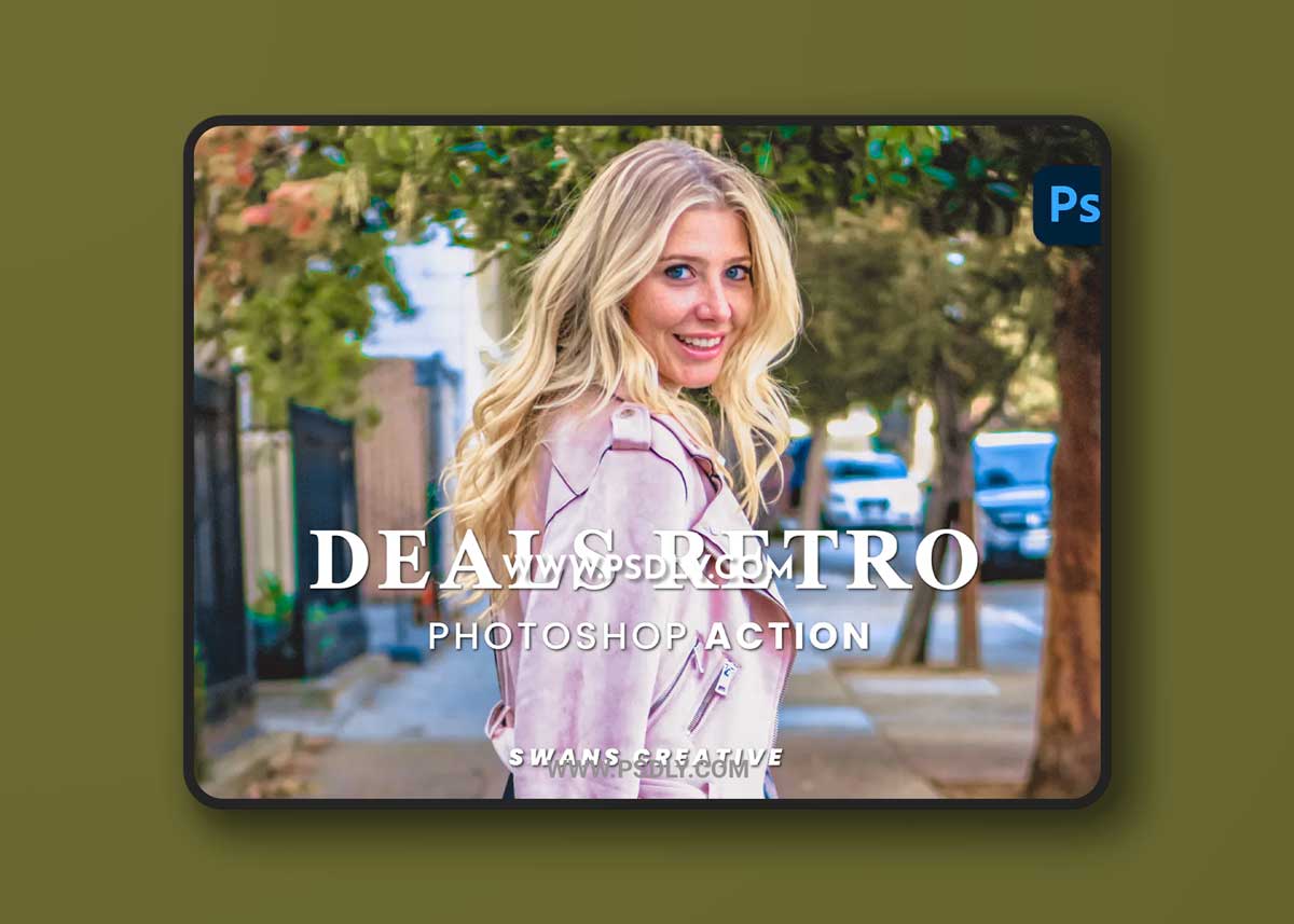 Deals Retro Photoshop Action 1 Deals Retro Photoshop Action