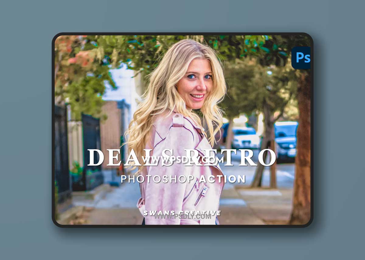Deals Retro Photoshop Action 1 Deals Retro Photoshop Action