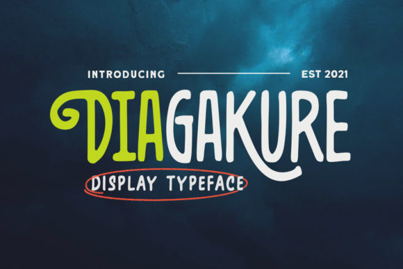 Diagakure Font 1 Diagakure Font