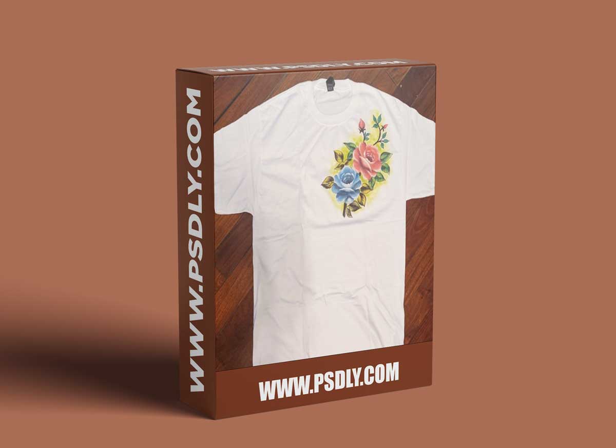 Fabric Painting Roses on T-Shirt 1 Fabric Painting Roses on T-Shirt