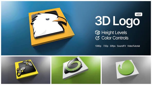 Videohive Falling 3D Logo v2.0 10641350 1 Videohive Falling 3D Logo v2.0 10641350