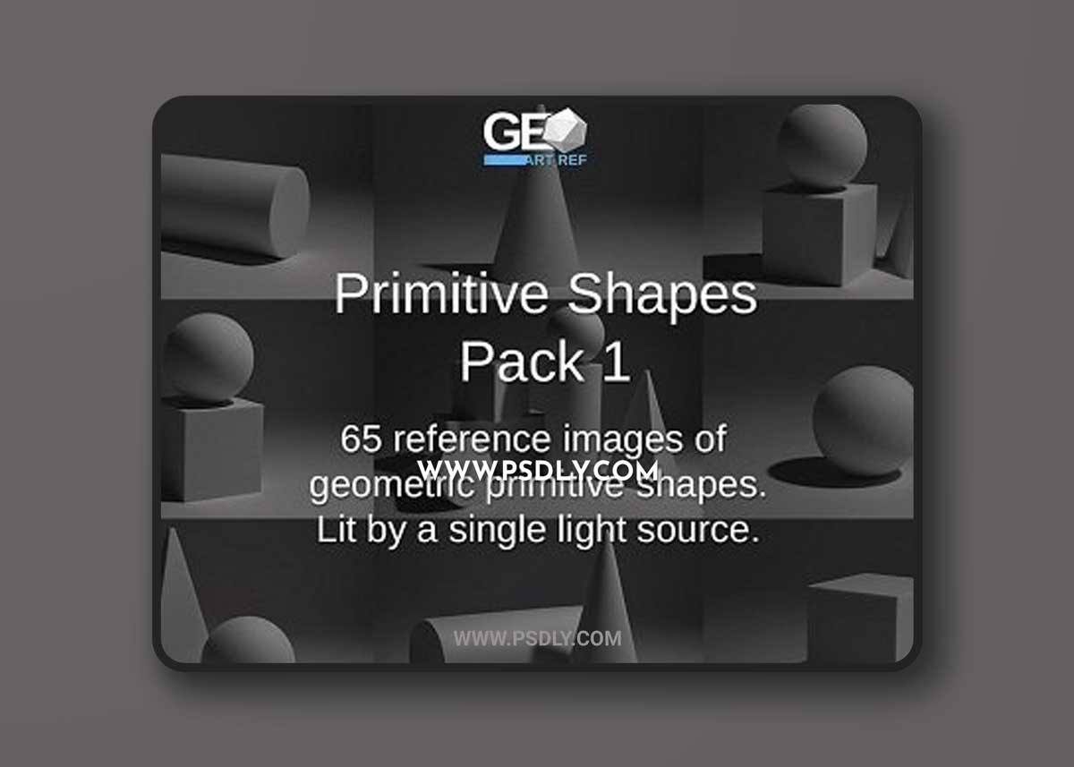 Geo Art Ref Primitive Shapes Pack (1,2,3) 3D Models 1 Geo Art Ref Primitive Shapes Pack (1,2,3) 3D Models