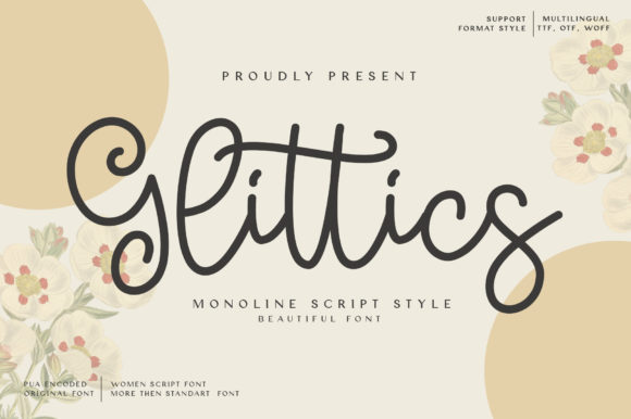 Glittics Font 1 Glittics Font