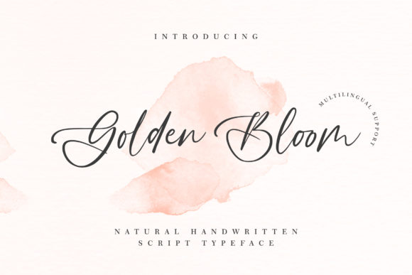Golden Bloom Font 1 Golden Bloom Font