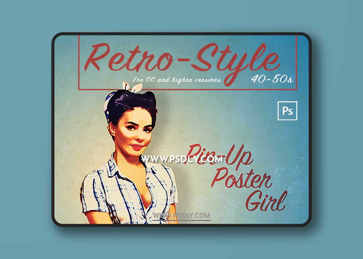 GraphicRiver - Retro Pin-up Poster - Photoshop Action 33799465 1 GraphicRiver - Retro Pin-up Poster - Photoshop Action 33799465