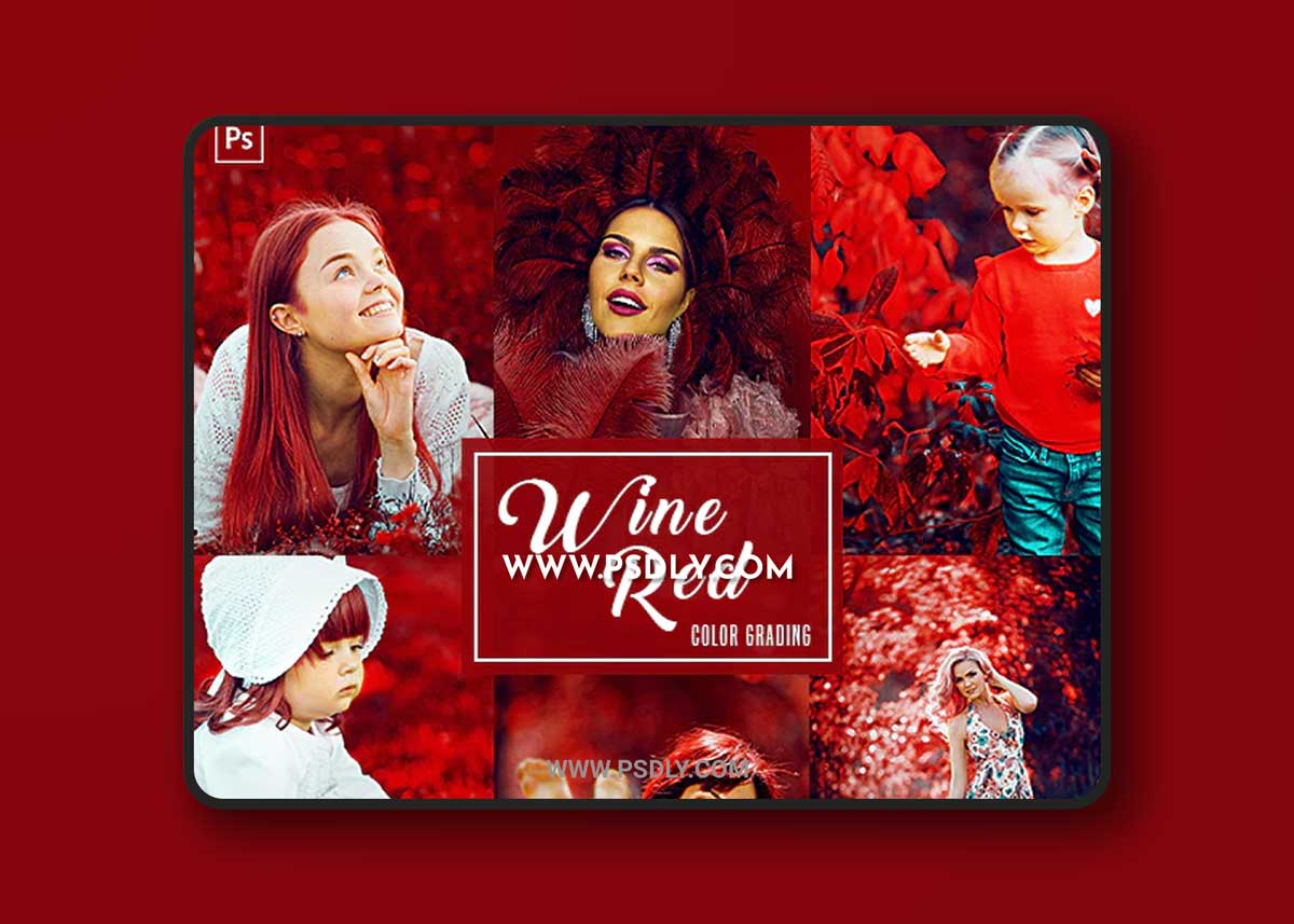 GraphicRiver - Wine Red (Color Grading) - Photoshop Action 33686313 1 GraphicRiver - Wine Red (Color Grading) - Photoshop Action 33686313
