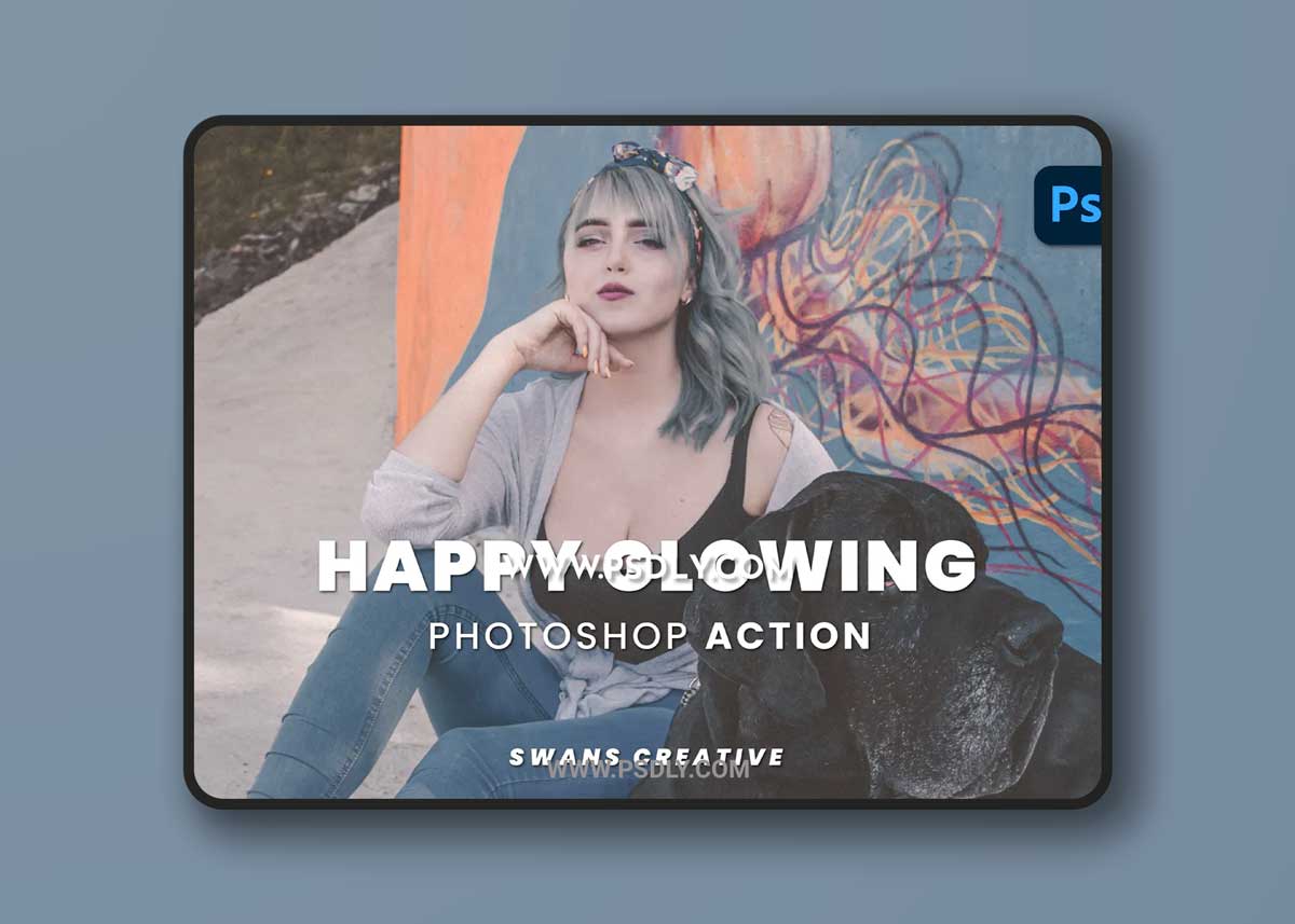 Happy Glowing Photoshop Action 1 Happy Glowing Photoshop Action
