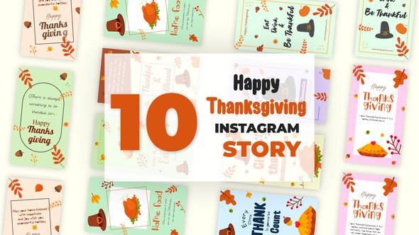 Videohive Happy Thanksgiving Instagram Story Pack 34916486 1 Videohive Happy Thanksgiving Instagram Story Pack 34916486