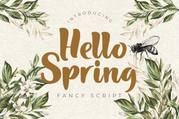 Hello Spring Font 1 Hello Spring Font