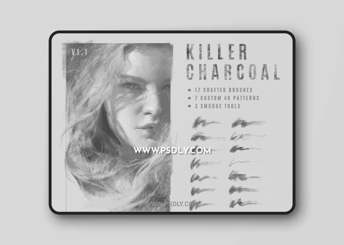Killer Charcoal. Charcoal imitation brushes for Photoshop CS5+ - by Fausto Hault 1 Killer Charcoal. Charcoal imitation brushes for Photoshop CS5+ - by Fausto Hault