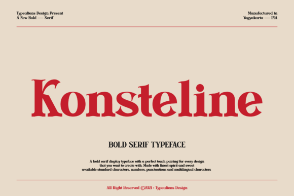 Konsteline Font 1 Konsteline Font