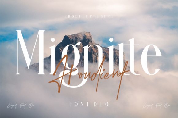 Mignitte & Houdient Duo Font 1 Mignitte & Houdient Duo Font