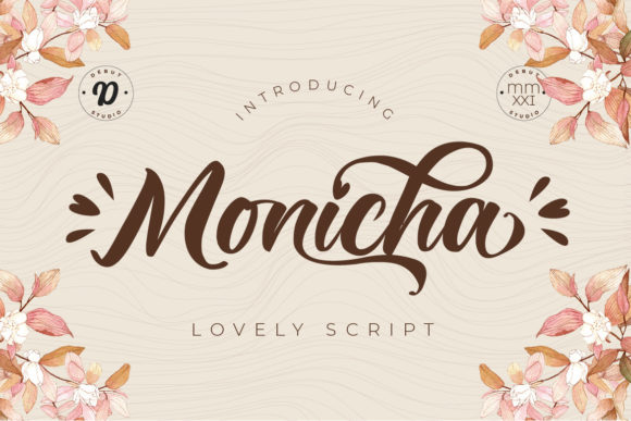 Monicha Script Font 1 Monicha Script Font