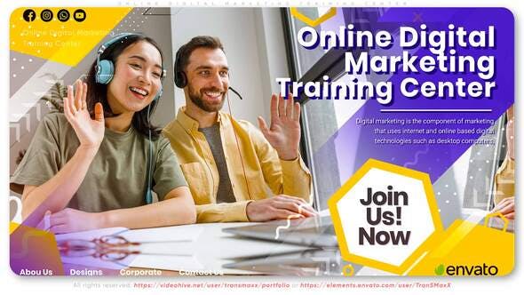 Videohive Online Digital Marketing Training Center 34627585 1 Videohive Online Digital Marketing Training Center 34627585