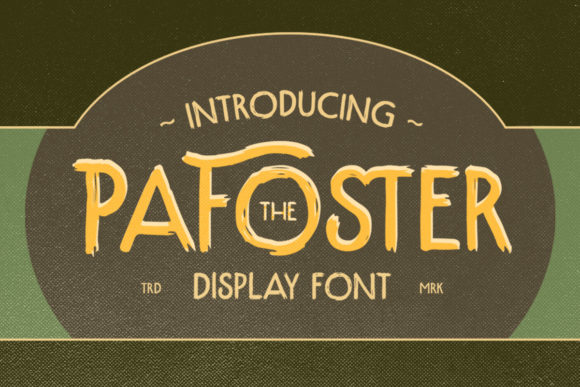 The Pafoster Font Font 1 The Pafoster Font Font