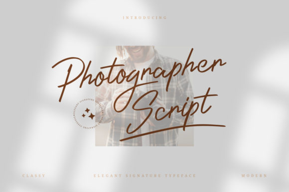 Photographer Script Font 1 Photographer Script Font