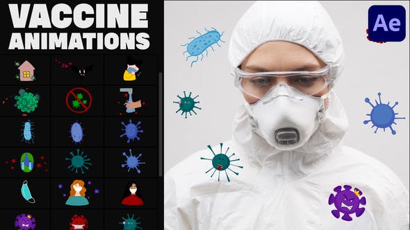 Videohive Corona Virus And Vaccine Cartoon Icons for After Effects 34601557 1 Videohive Corona Virus And Vaccine Cartoon Icons for After Effects 34601557