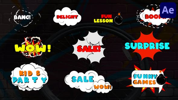 Videohive Comic Titles | After Effects 34743782 1 Videohive Comic Titles | After Effects 34743782