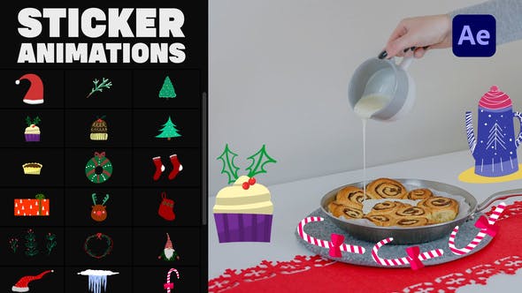 Videohive Cartoon Christmas Icons for After Effects 34911813 1 Videohive Cartoon Christmas Icons for After Effects 34911813