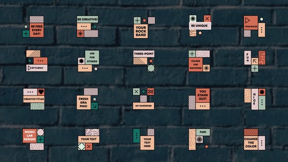 Videohive Square Titles || After Effects 34603337 1 Videohive Square Titles || After Effects 34603337