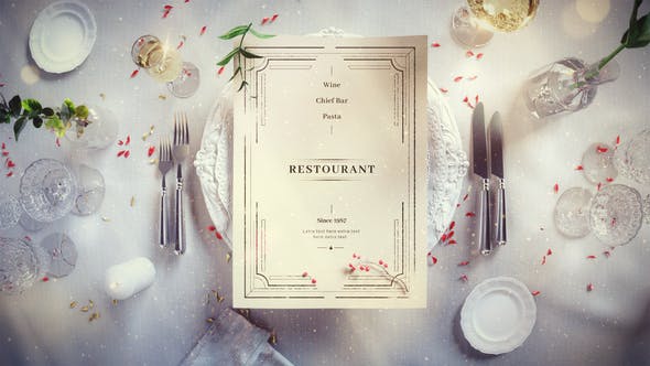 Videohive Christmas Restaurant Menu Slideshow 34917196 1 Videohive Christmas Restaurant Menu Slideshow 34917196
