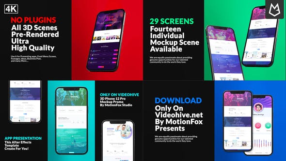 Videohive Mobile App Promo | Phone 12 Pro Mockup 29879390 1 Videohive Mobile App Promo | Phone 12 Pro Mockup 29879390