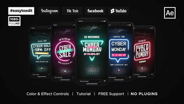Videohive Cyber Monday | Neon Stories & Posts 34692148 1 Videohive Cyber Monday | Neon Stories & Posts 34692148