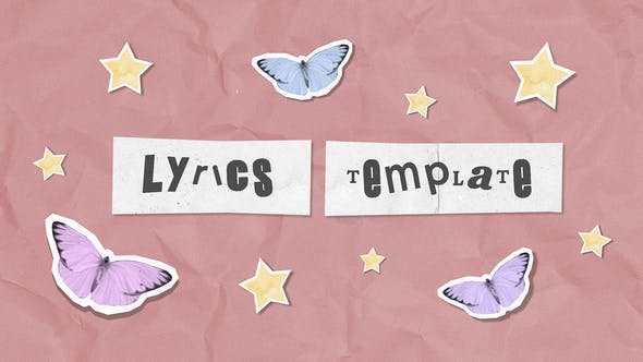 Videohive Lyrics Scrapbook 23736134 1 Videohive Lyrics Scrapbook 23736134