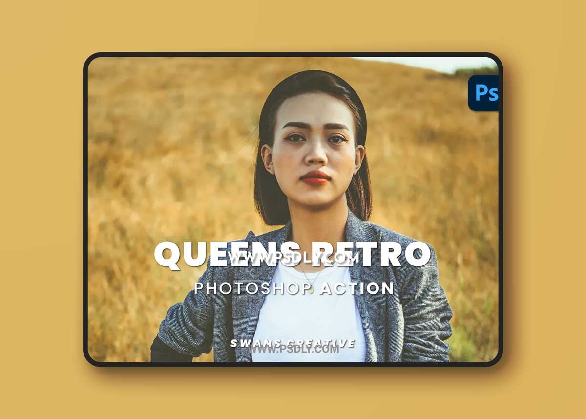 Queens Retro Photoshop Action 1 Queens Retro Photoshop Action