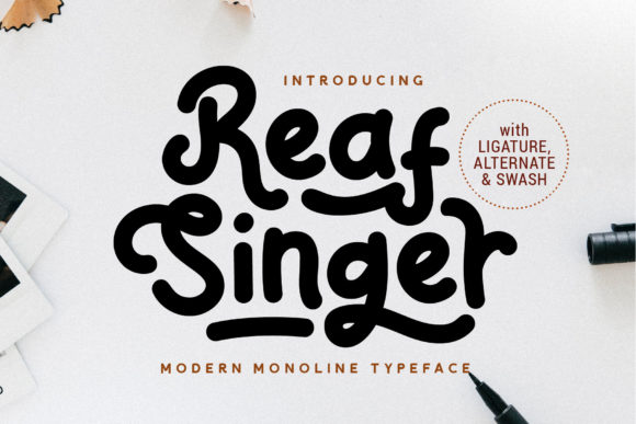 Reaf Singer Font 1 Reaf Singer Font