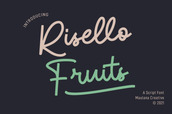 Risello Fruits Font 1 Risello Fruits Font