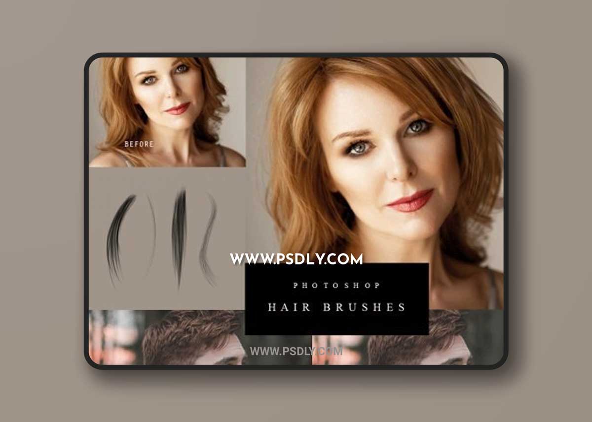 Squijoo - Photoshop Hair Brushes 1 Squijoo - Photoshop Hair Brushes