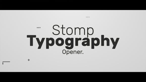 Videohive Stomp Typography Opener 21961154 1 Videohive Stomp Typography Opener 21961154