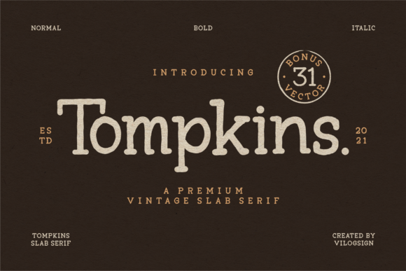 Tompkins Font 1 Tompkins Font