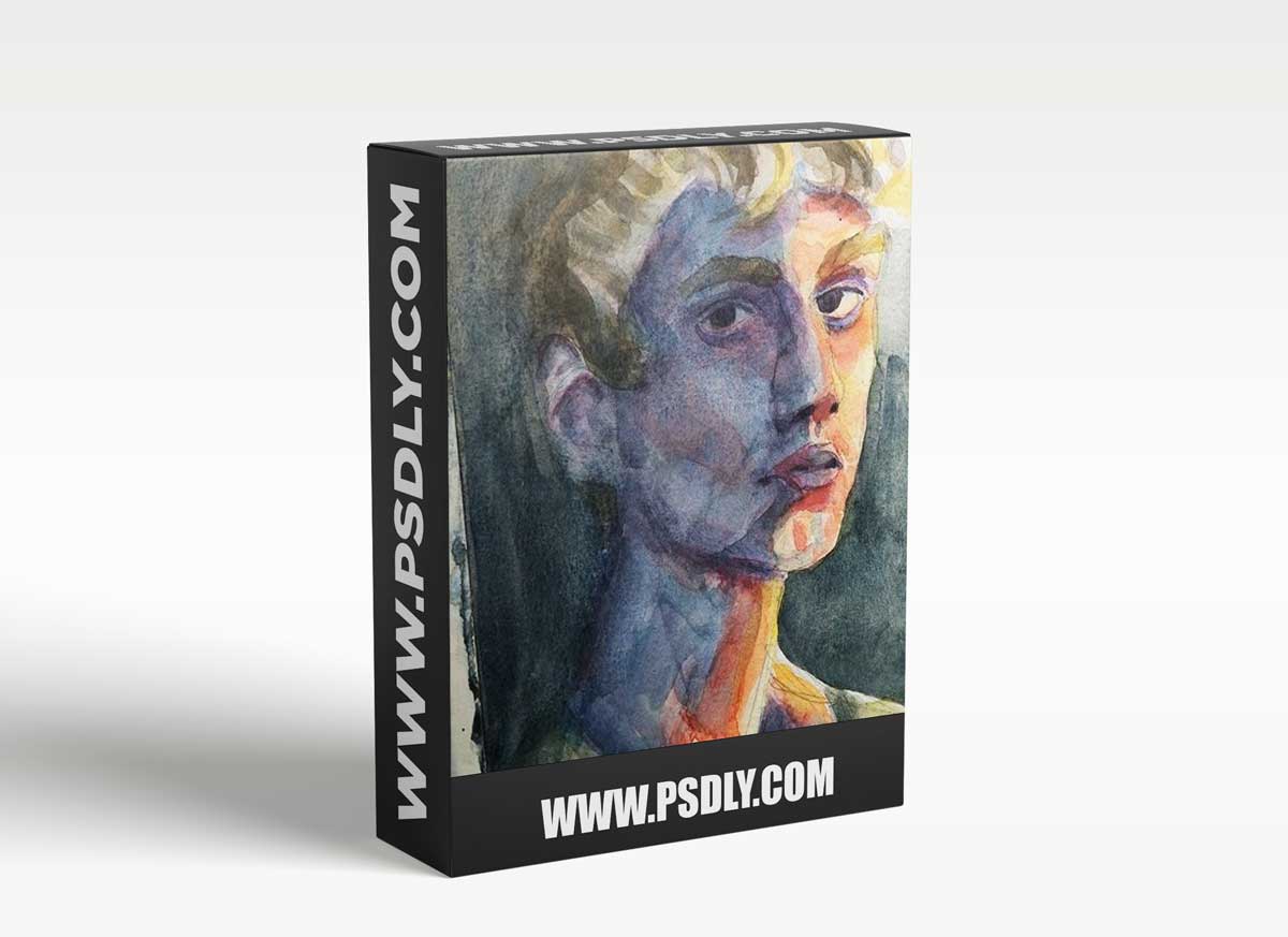 Watercolor Portraits - Dramatic Lighting Techniques 1 Watercolor Portraits - Dramatic Lighting Techniques