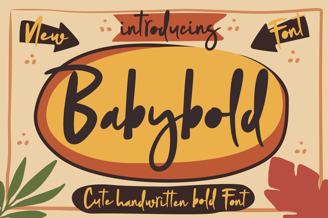 Babybold - Cute Handwritten Bold Font 1 Babybold - Cute Handwritten Bold Font