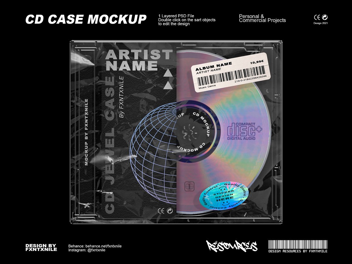 CreativeMarket - CD Jewel Case Mockup 6521798 1 CreativeMarket - CD Jewel Case Mockup 6521798