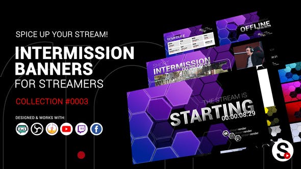 Videohive Stream Intermission Banners. Collection #0003 34145094 1 Videohive Stream Intermission Banners. Collection #0003 34145094