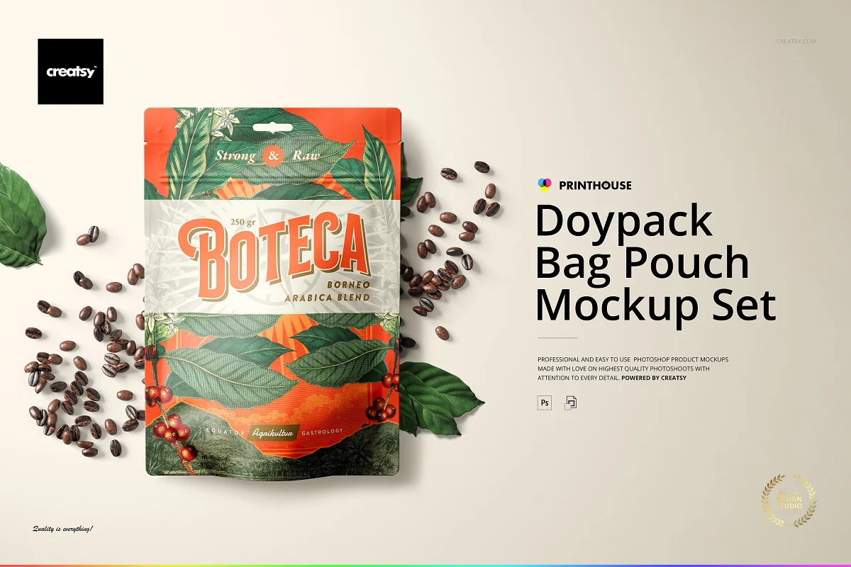 CreativeMarket - Doypack Bag Pouch Mockup Set 6624428 1 CreativeMarket - Doypack Bag Pouch Mockup Set 6624428