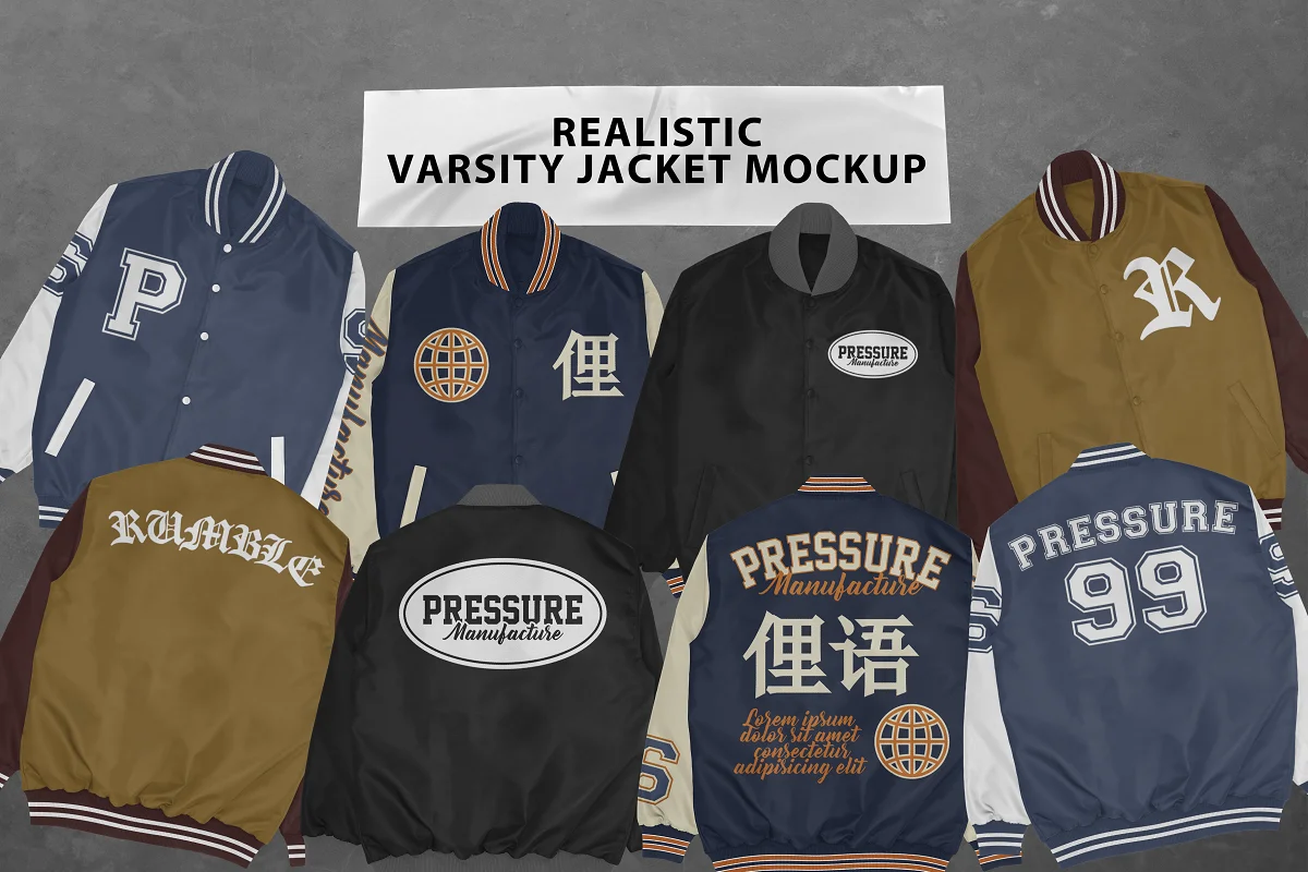 CreativeMarket - Realistic Varsity Jacket Mockup 6640746 1 CreativeMarket - Realistic Varsity Jacket Mockup 6640746