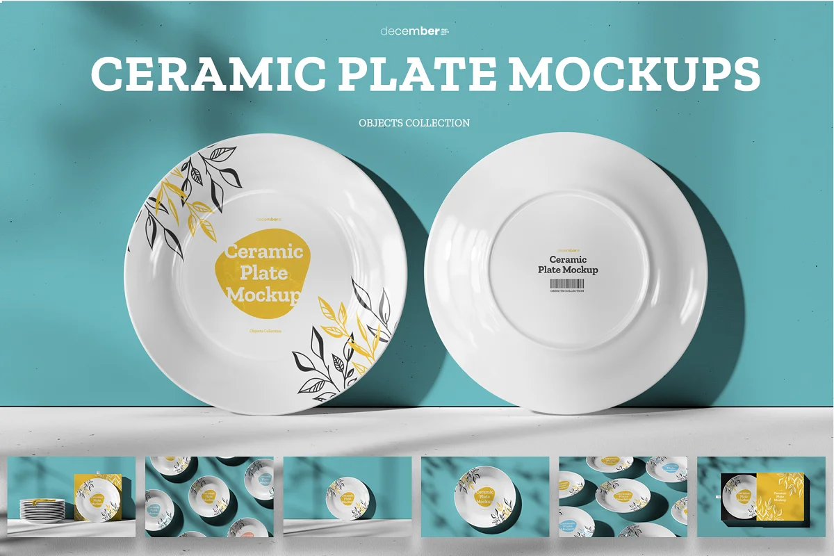 CreativeMarket - 7 Mockups Ceramic Plates 6628799 1 CreativeMarket - 7 Mockups Ceramic Plates 6628799