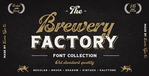 Brewery Factory Font Family 1 Brewery Factory Font Family