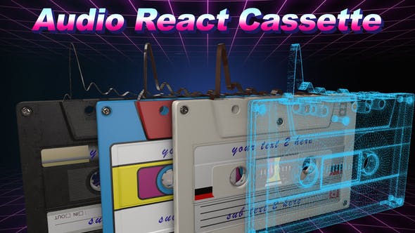 Videohive Audio React Cassette 22644294 1 Videohive Audio React Cassette 22644294
