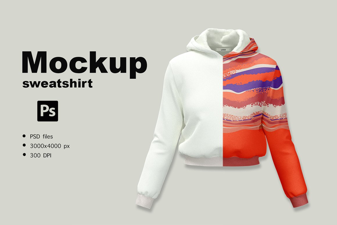 CreativeMarket - Mockup of a short hooded sweatshirt 6492910 1 CreativeMarket - Mockup of a short hooded sweatshirt 6492910