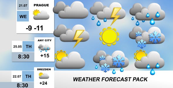 Videohive Weather Forecast Pack 4053458 1 Videohive Weather Forecast Pack 4053458