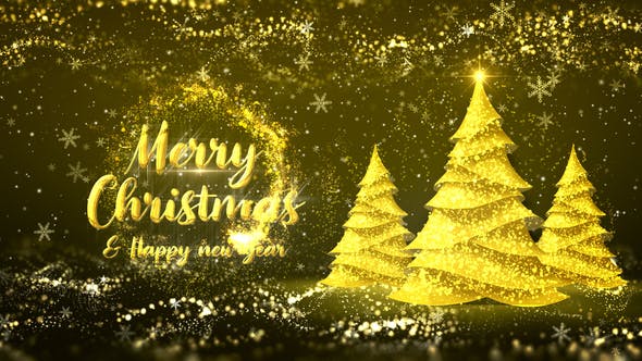 Videohive Golden Christmas Tree Wishes 35111606 1 Videohive Golden Christmas Tree Wishes 35111606