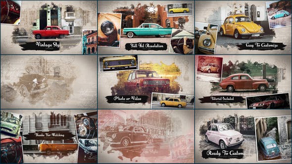 Videohive Vintage Slide Opener 25052892 1 Videohive Vintage Slide Opener 25052892