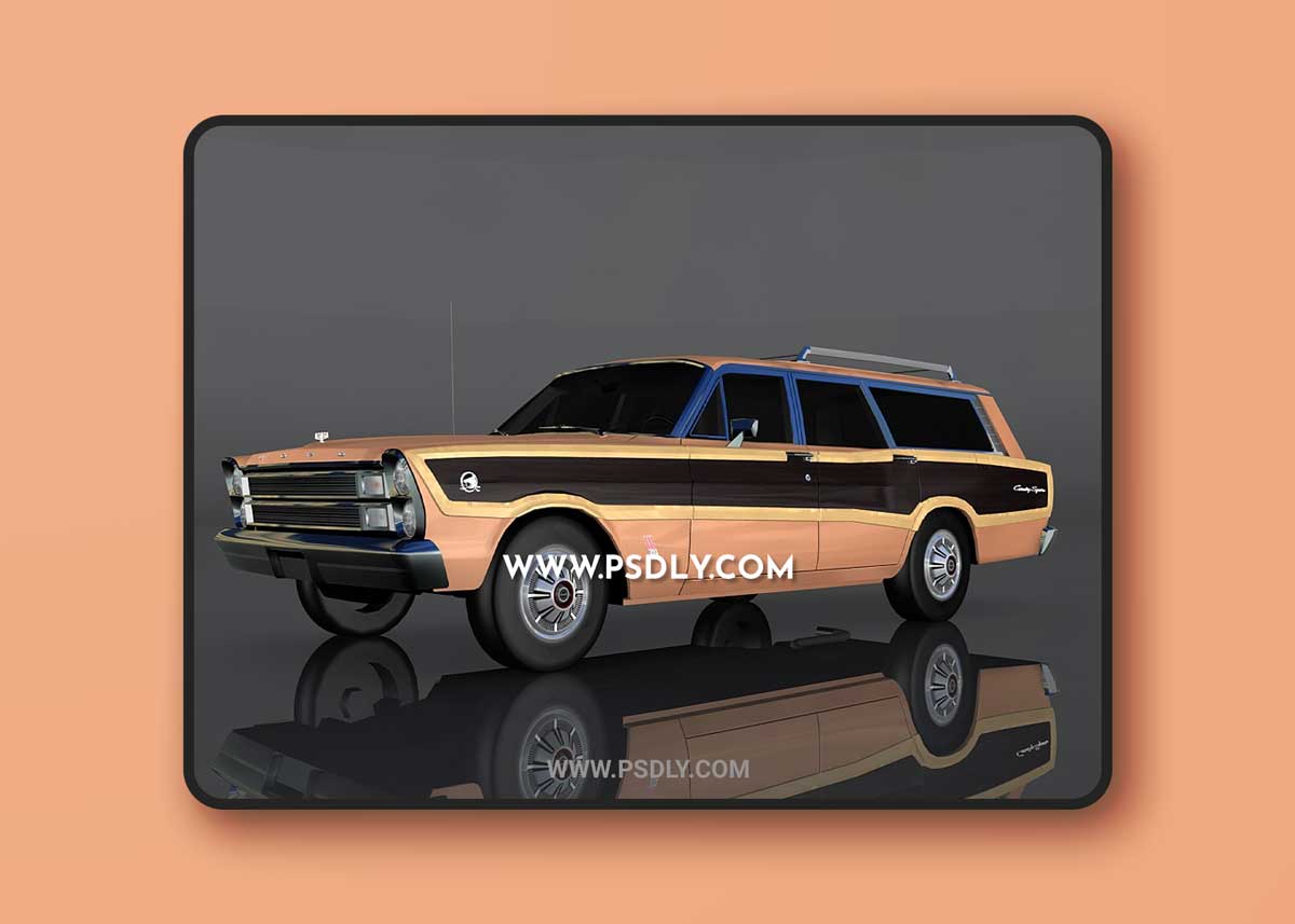 1966 Ford Country 3D Model o93617 1 1966 Ford Country 3D Model o93617