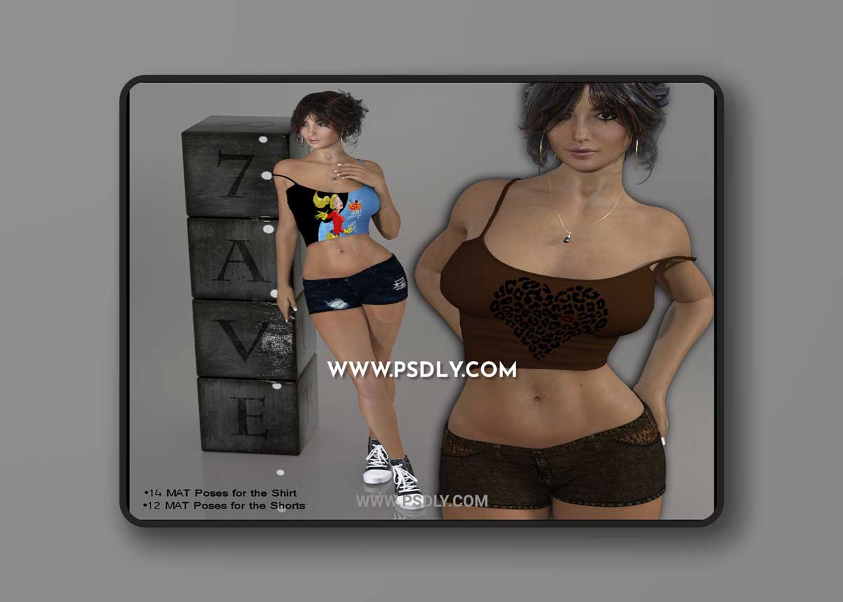 7th Ave Denim Attraction for G3F 3D Models 1 7th Ave Denim Attraction for G3F 3D Models