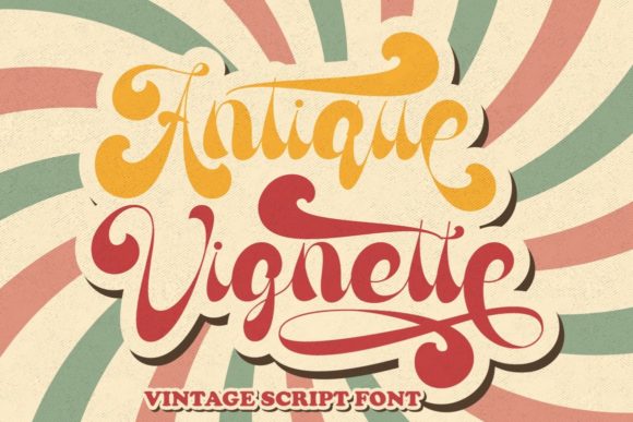 Antique Vignette Font 1 Antique Vignette Font